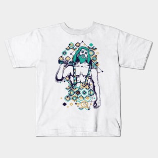 Zues Greek God Kids T-Shirt